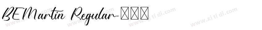 BEMartin Regular字体转换